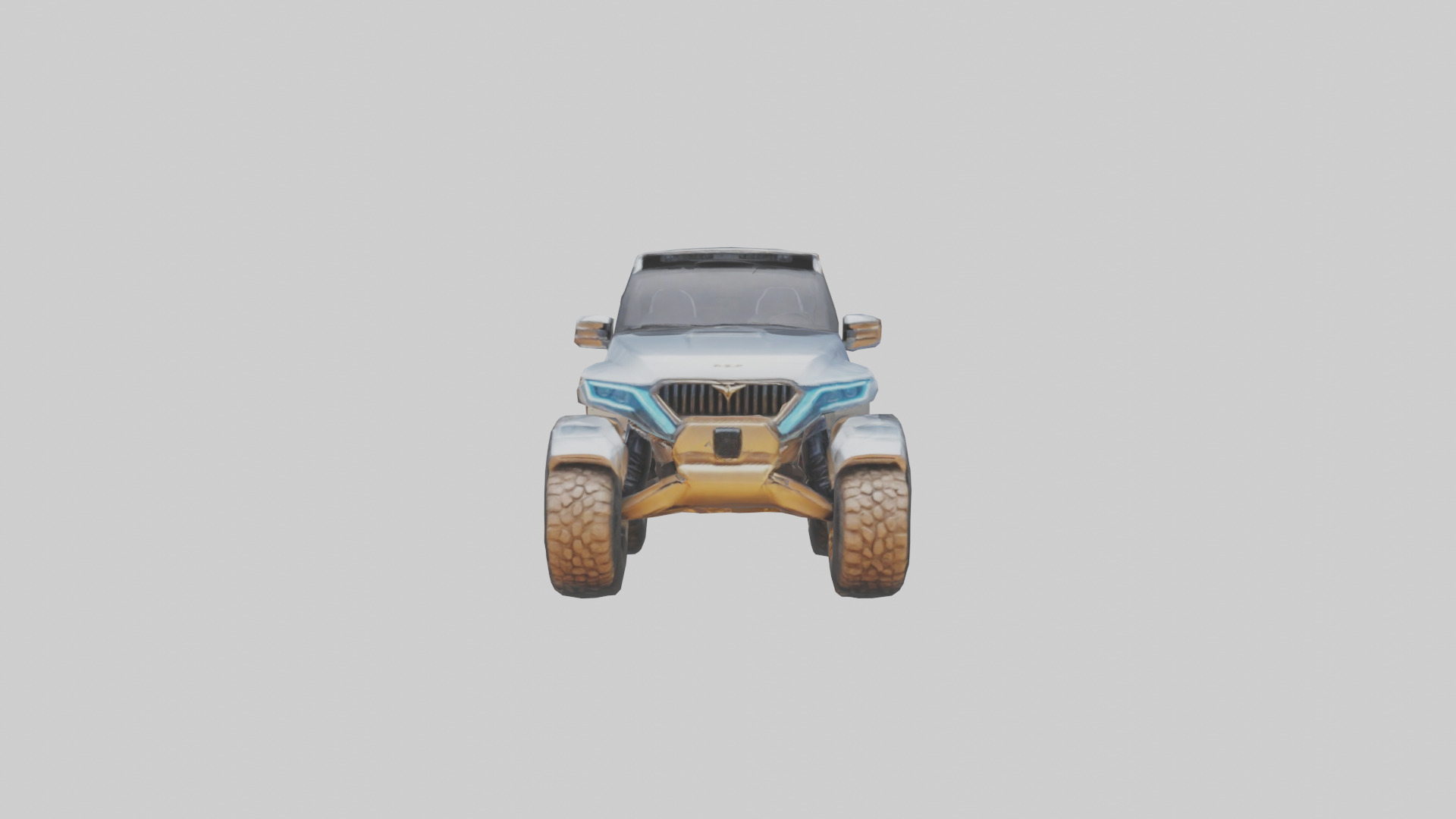 Luxury Electric Offroad Car model Low-poly 3D model_9