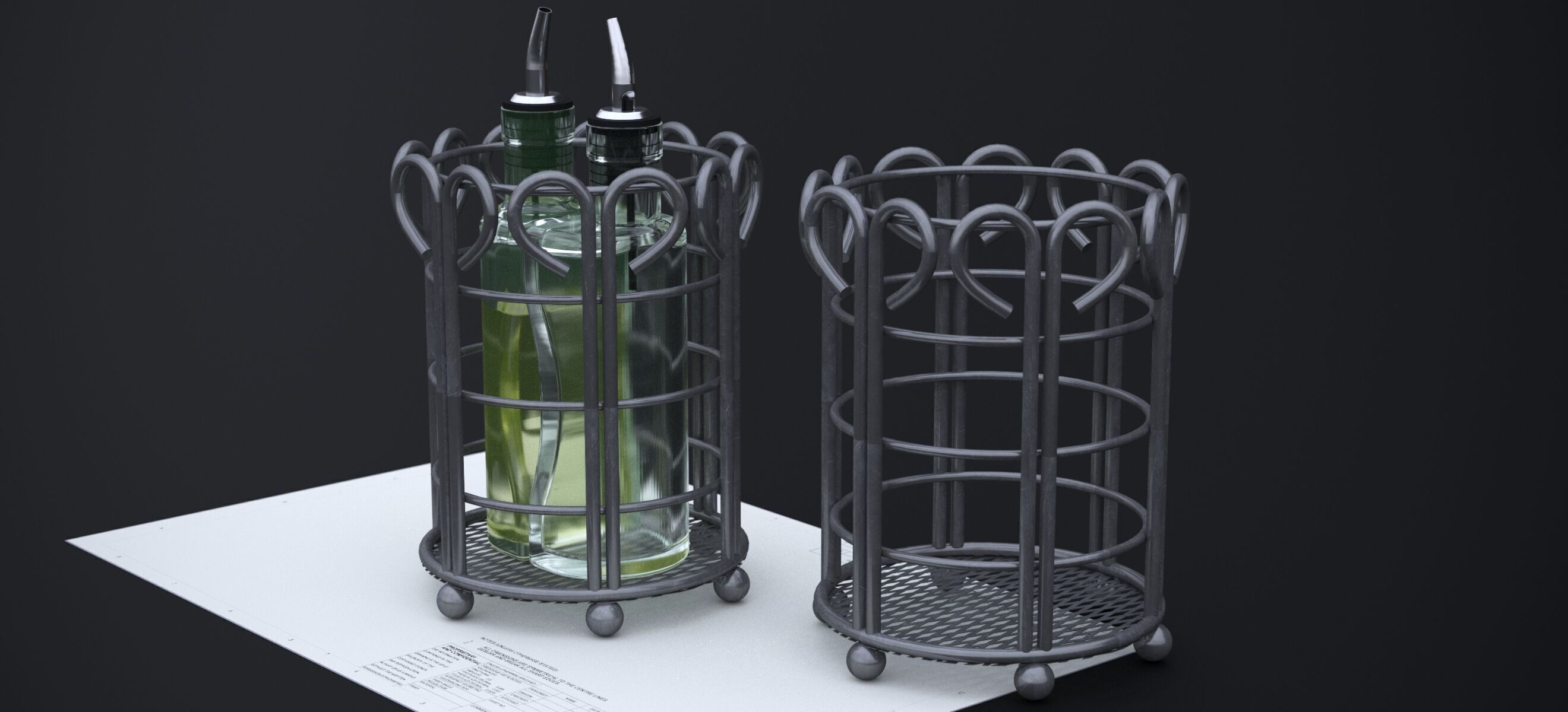 NORDSK METIF SALAD DRESSING BOTTLE 2021 3D model_2