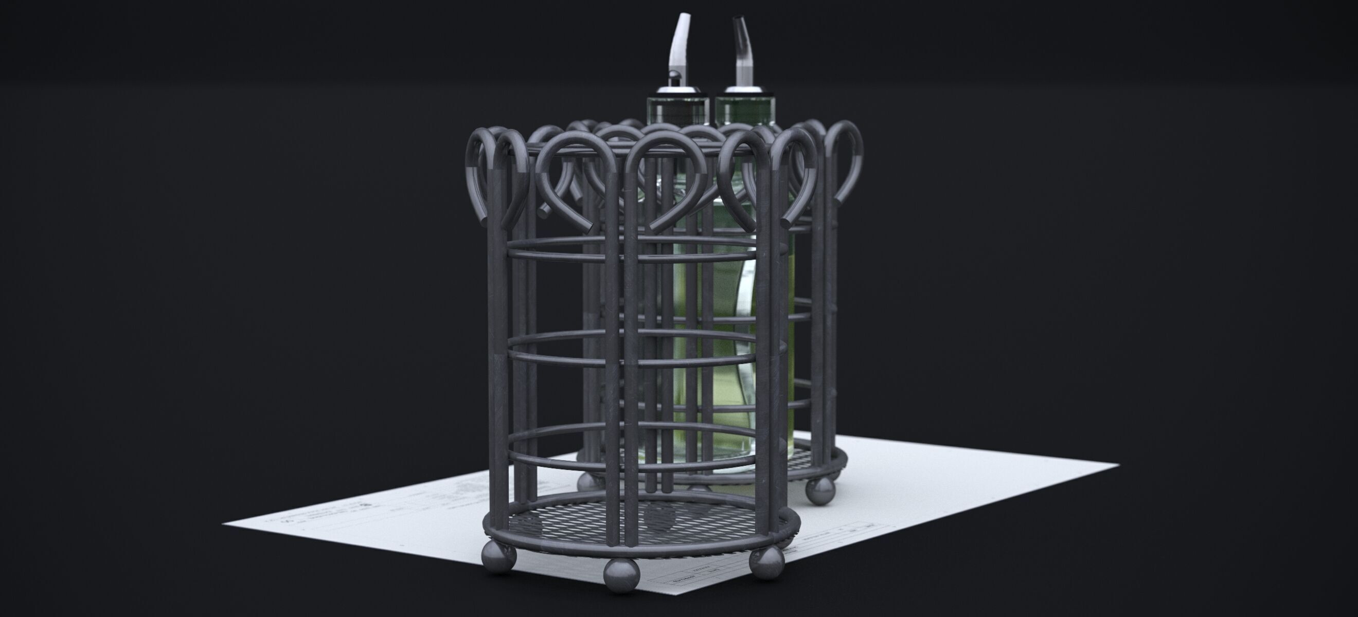 NORDSK METIF SALAD DRESSING BOTTLE 2021 3D model_4