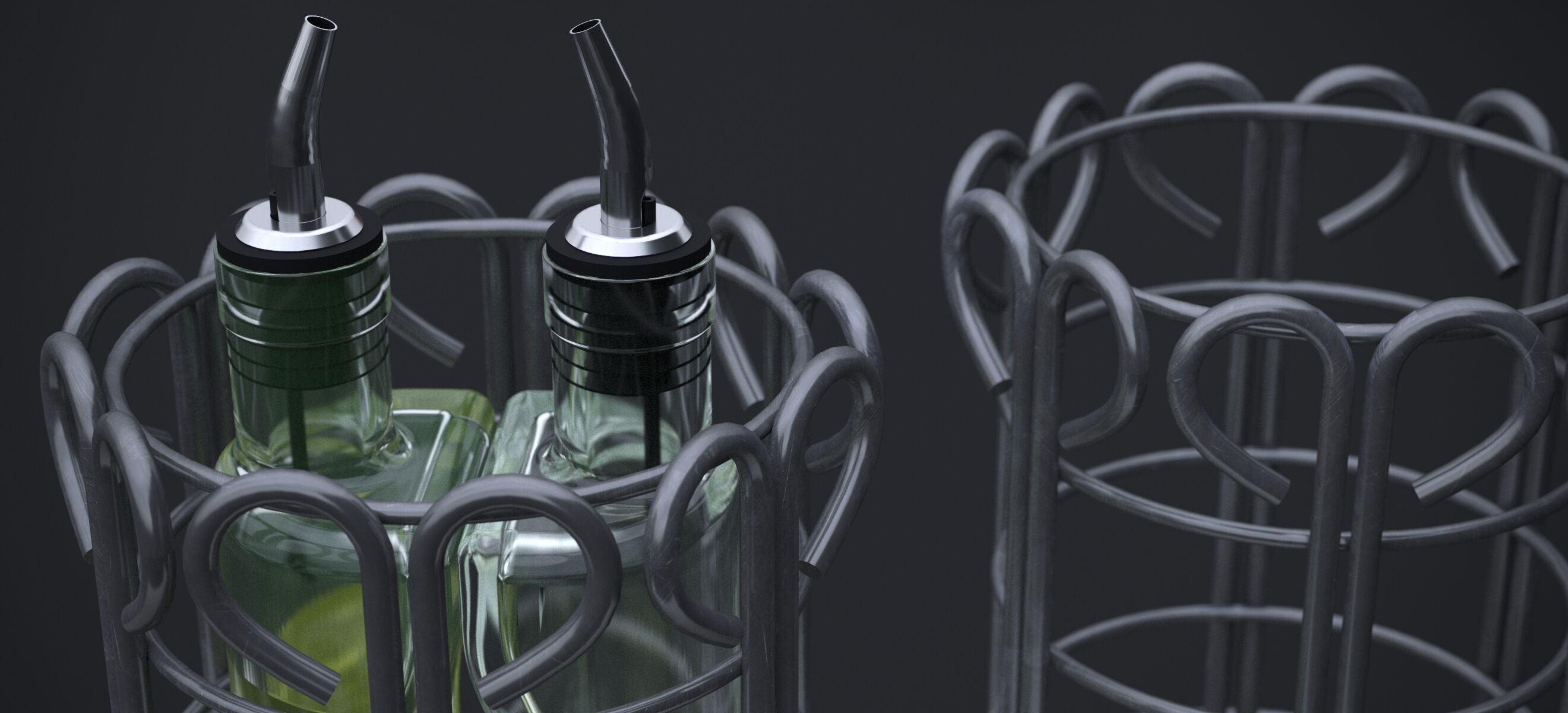 NORDSK METIF SALAD DRESSING BOTTLE 2021 3D model_9