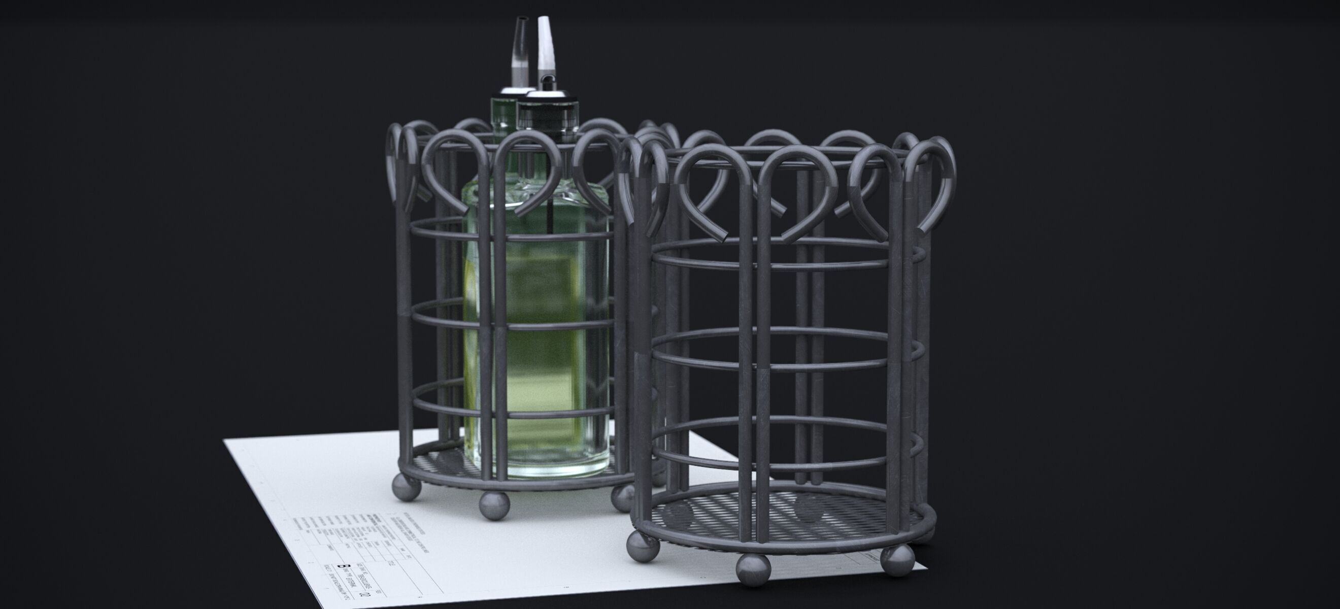 NORDSK METIF SALAD DRESSING BOTTLE 2021 3D model_3