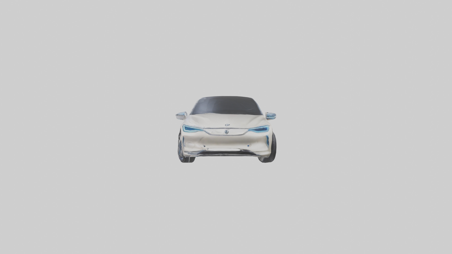 Luxury Electric Sedan model Low-poly 3D model_12