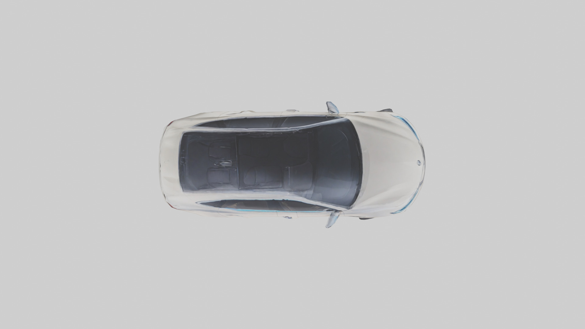 Luxury Electric Sedan model Low-poly 3D model_14