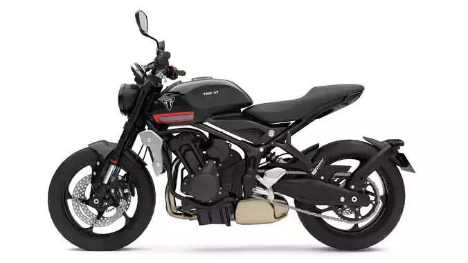 Trident 3D Model High-Quality Motorcycle Render