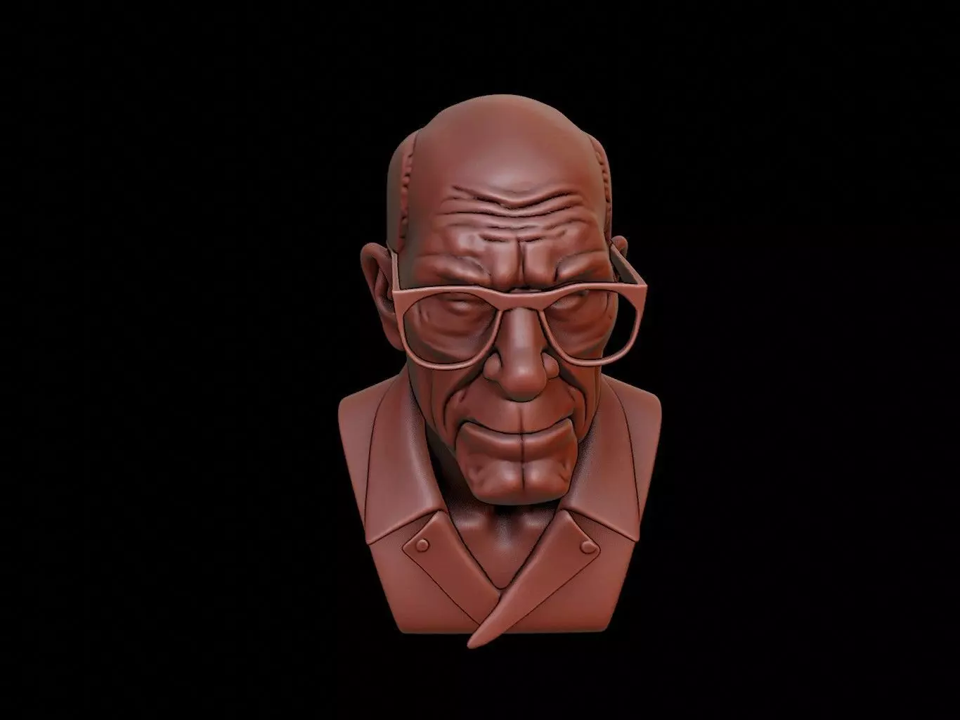 Werner Heisenberg Bust 3D print model_0