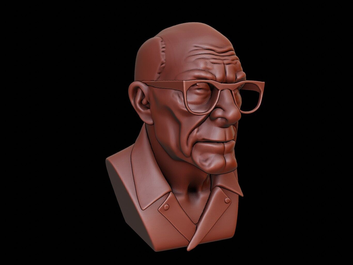 Werner Heisenberg Bust 3D print model_2