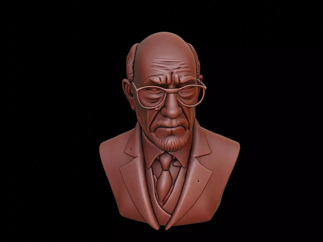 Werner Heisenberg Bust 3D print model_0