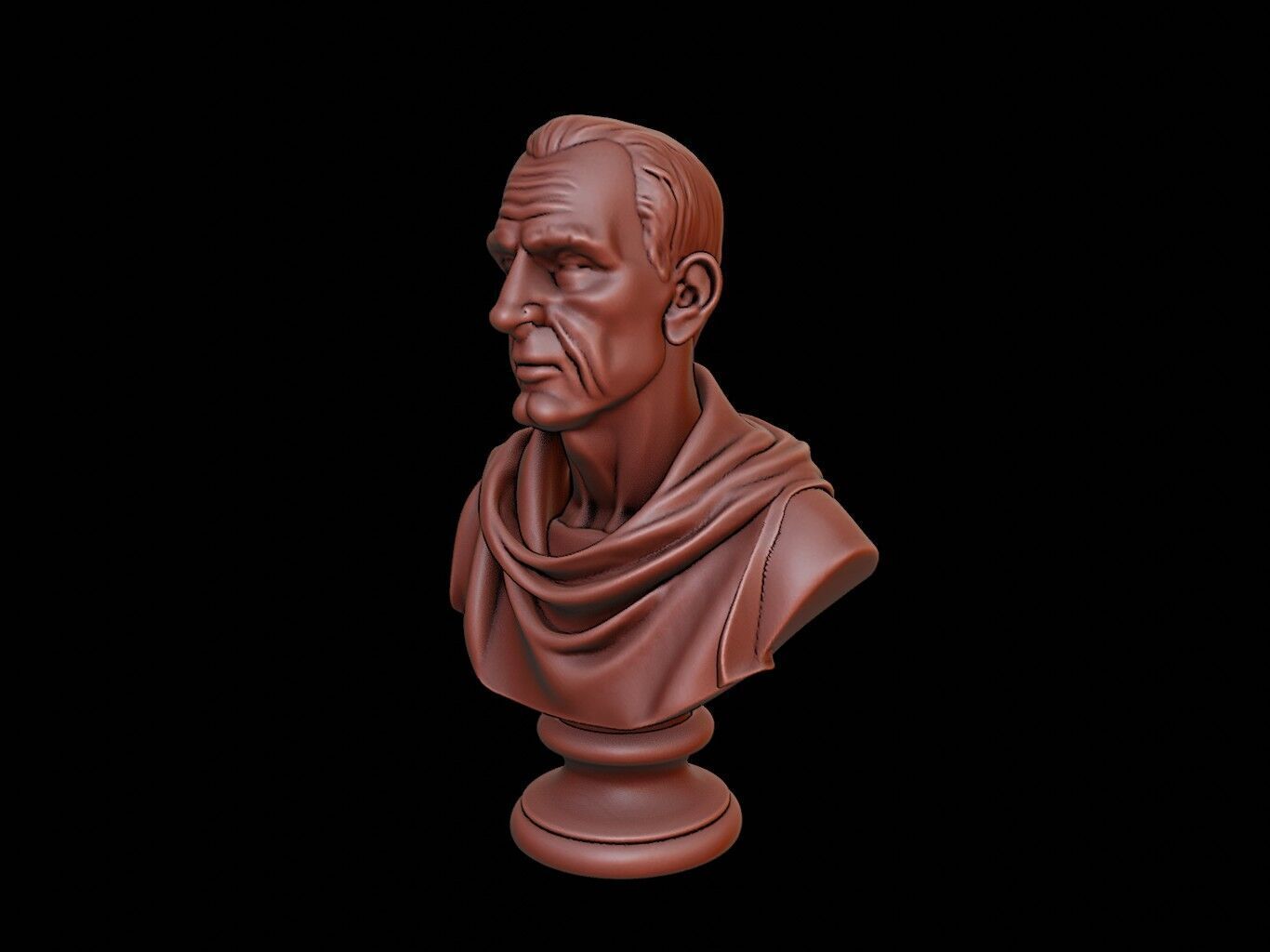 William of Ockham Bust 3D print model_1