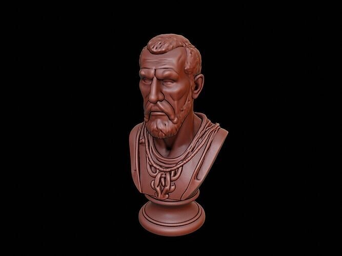 William of Ockham Bust 3D print model