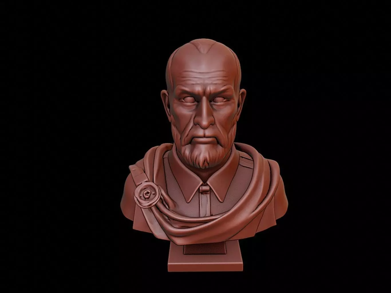 William of Ockham Bust 3D print model_0
