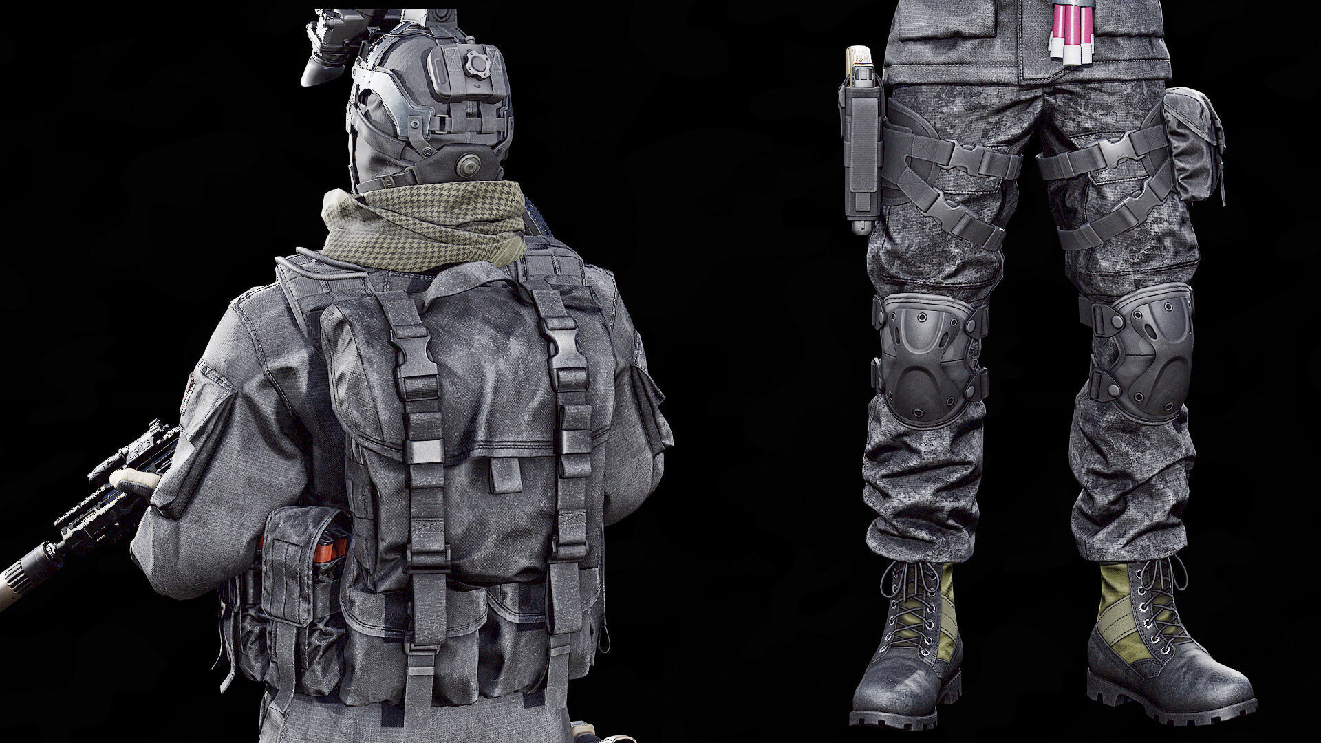 Tactical Soldier Operator vol 1 Low-poly 3D model_7
