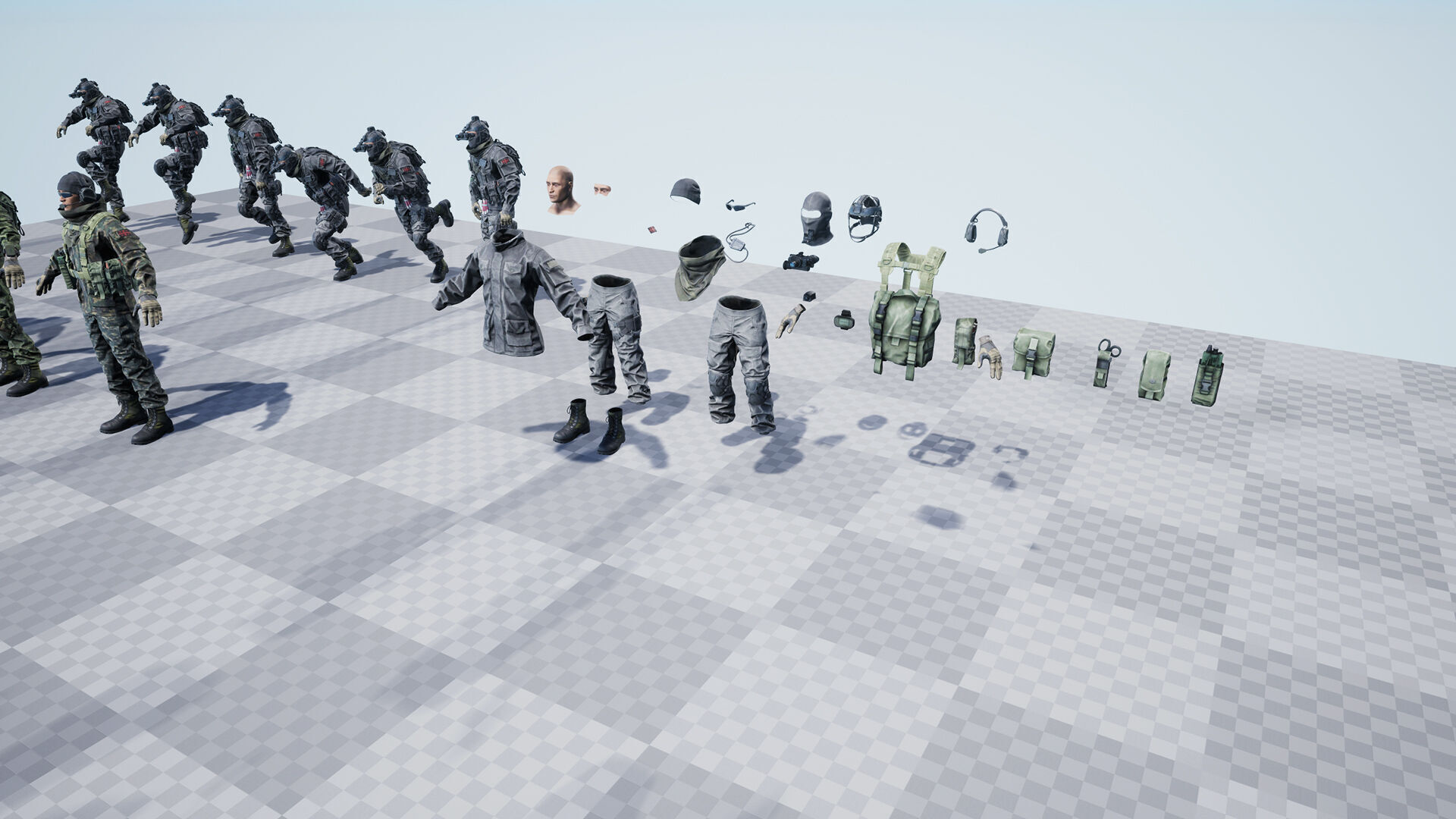 Tactical Soldier Operator vol 1 Low-poly 3D model_16