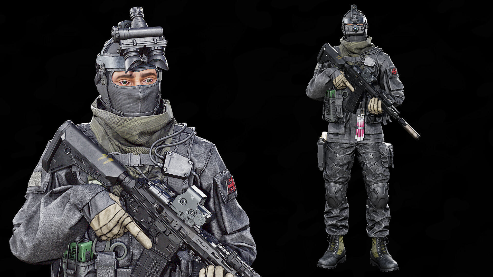 Tactical Soldier Operator vol 1 Low-poly 3D model_2