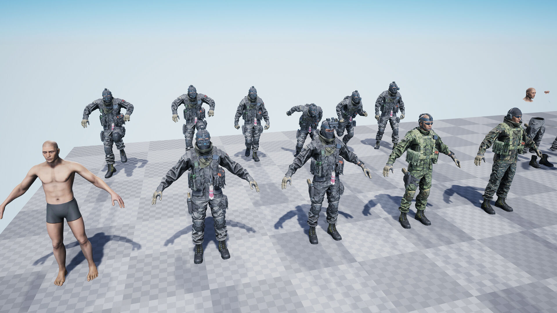 Tactical Soldier Operator vol 1 Low-poly 3D model_17