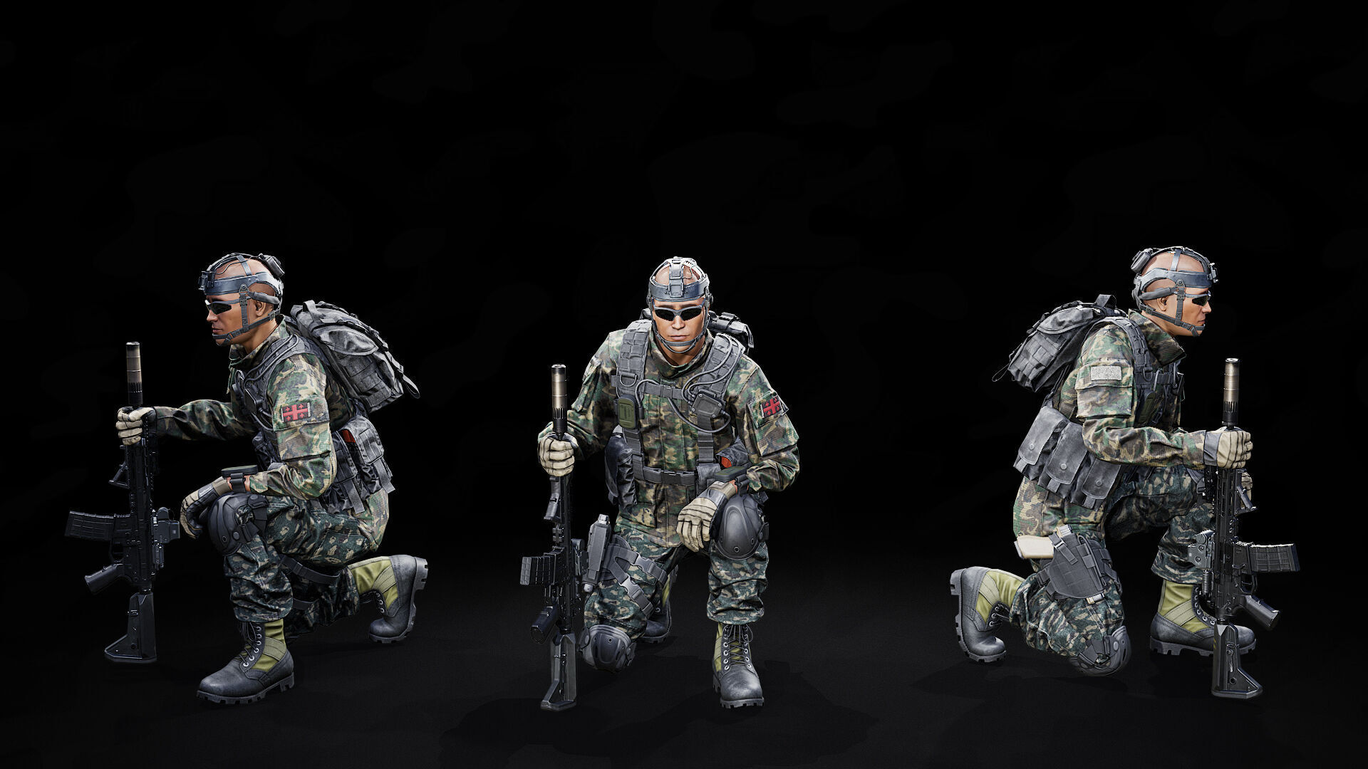 Tactical Soldier Operator vol 1 Low-poly 3D model_11