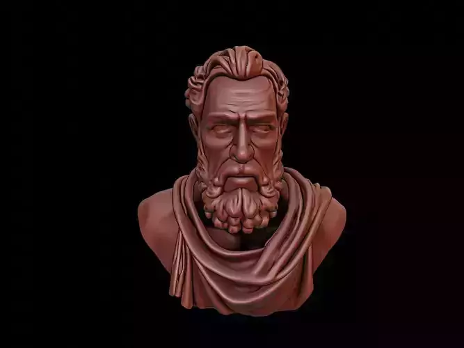 Zeno of Citium Bust 3D print model