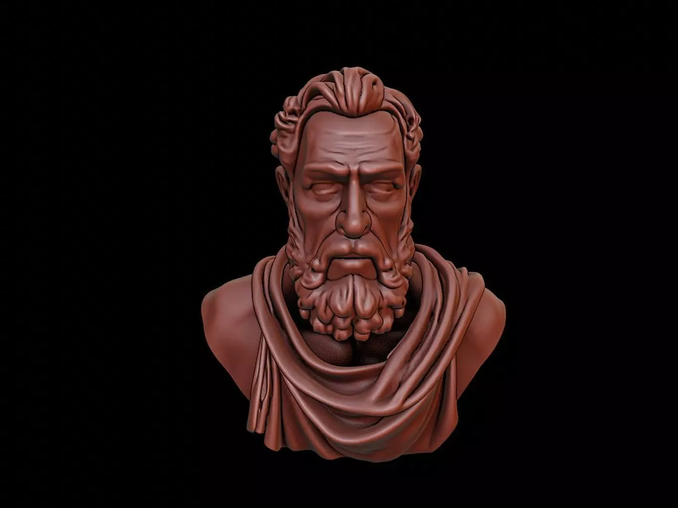 Zeno of Citium Bust 3D print model_0