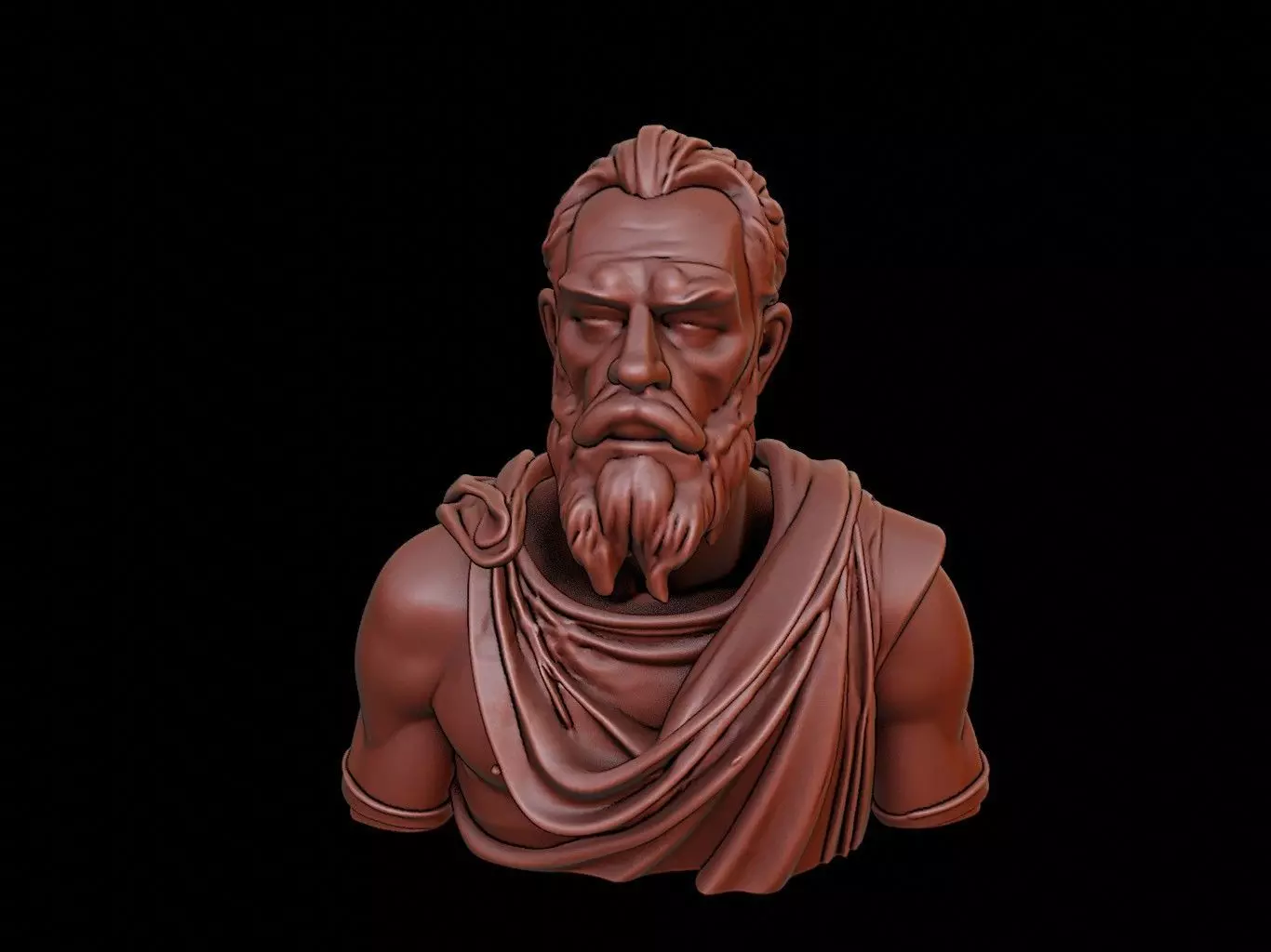 Zeno of Citium Bust 3D print model_0