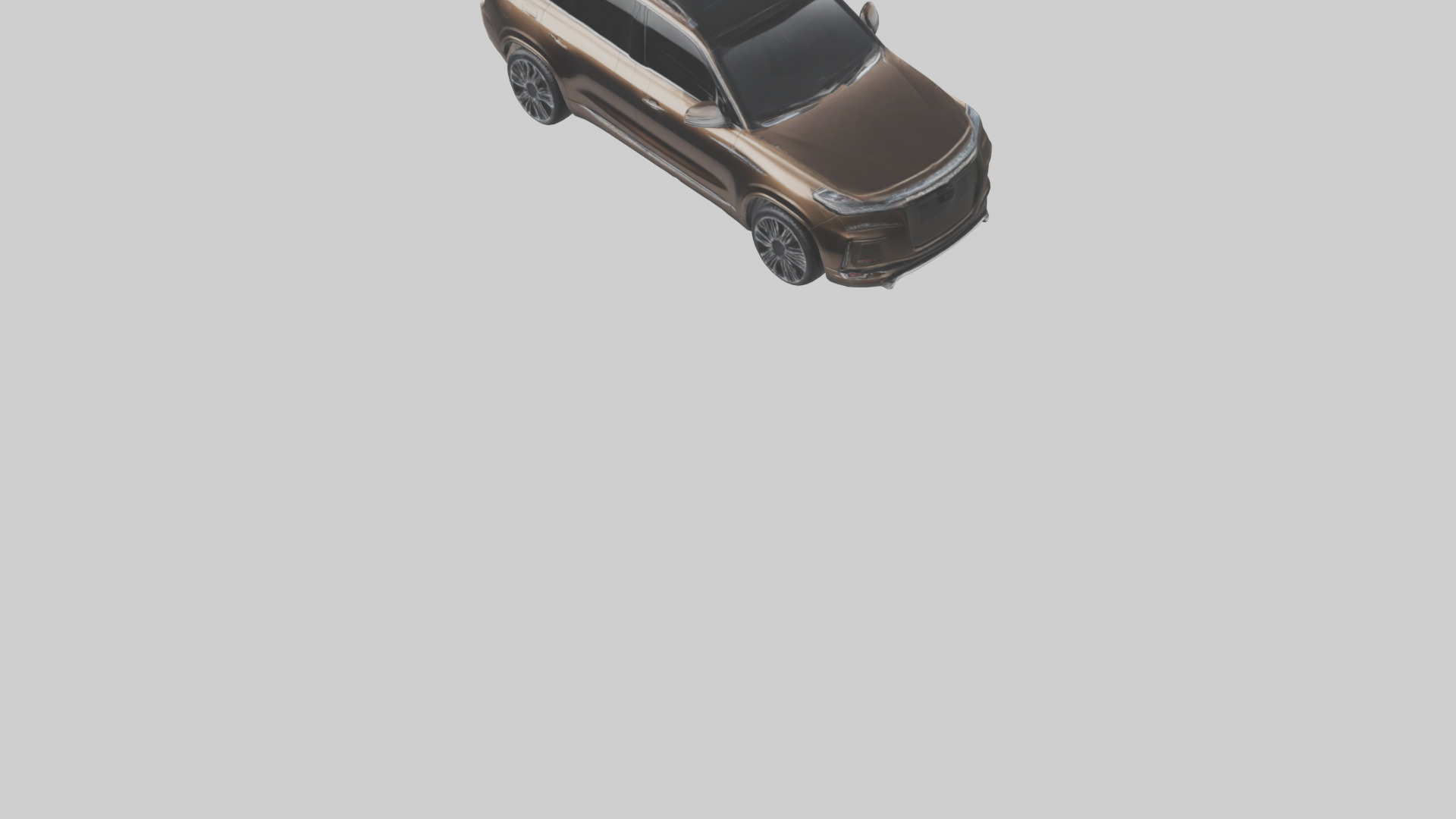 Luxury SUV with Panoramic Roof model Low-poly 3D model_3
