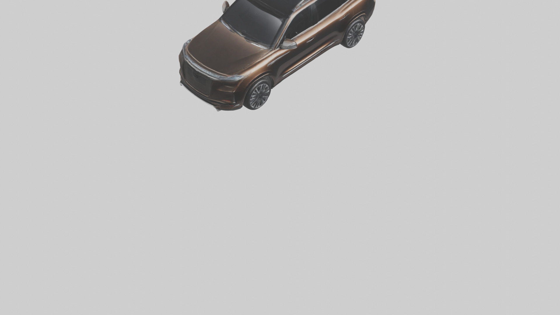 Luxury SUV with Panoramic Roof model Low-poly 3D model_4