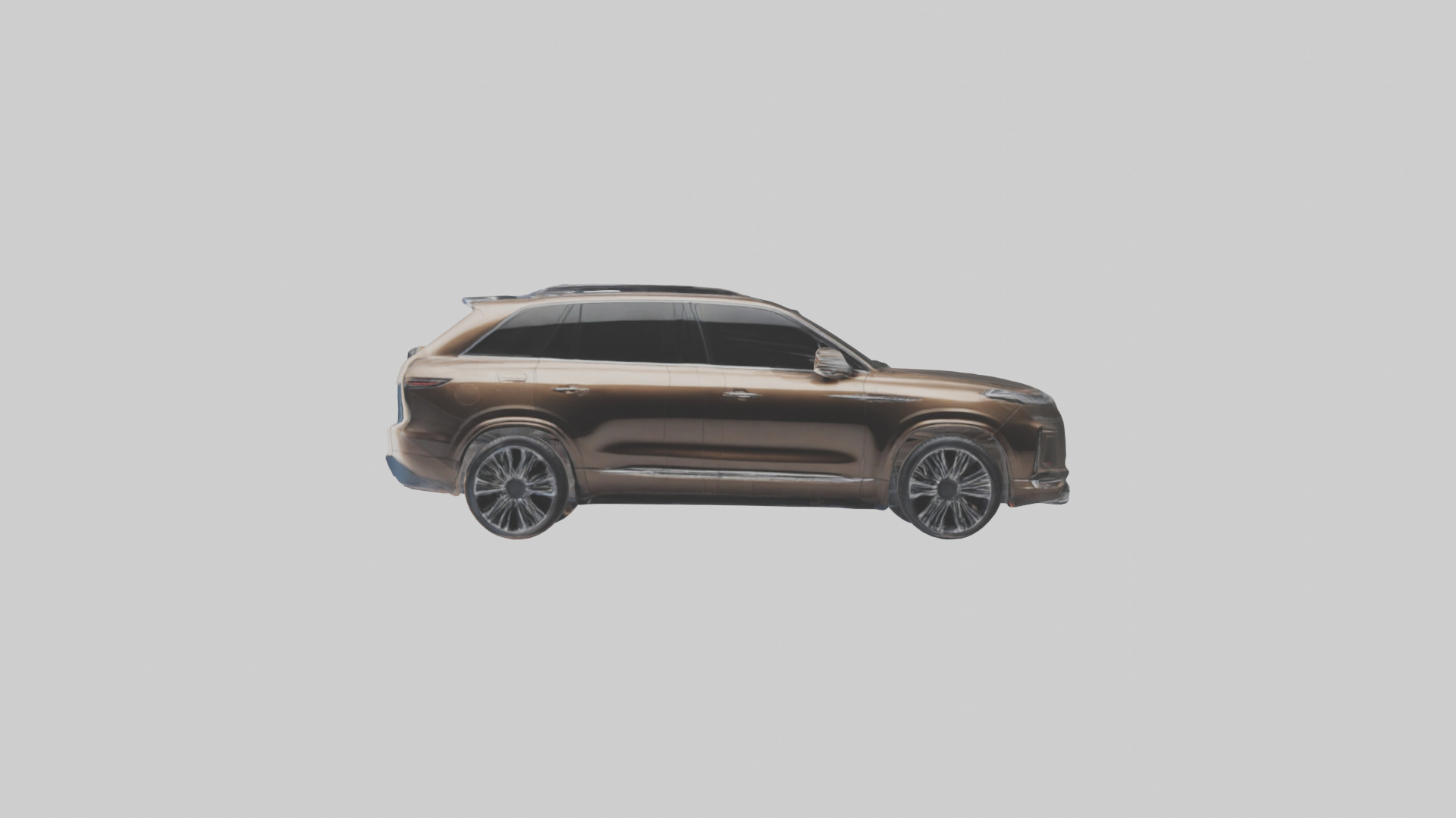 Luxury SUV with Panoramic Roof model Low-poly 3D model_12