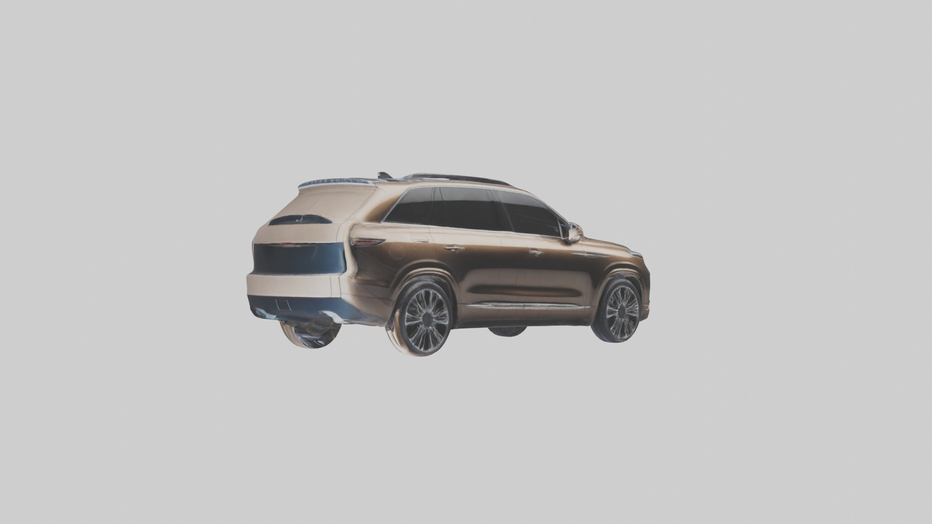Luxury SUV with Panoramic Roof model Low-poly 3D model_10
