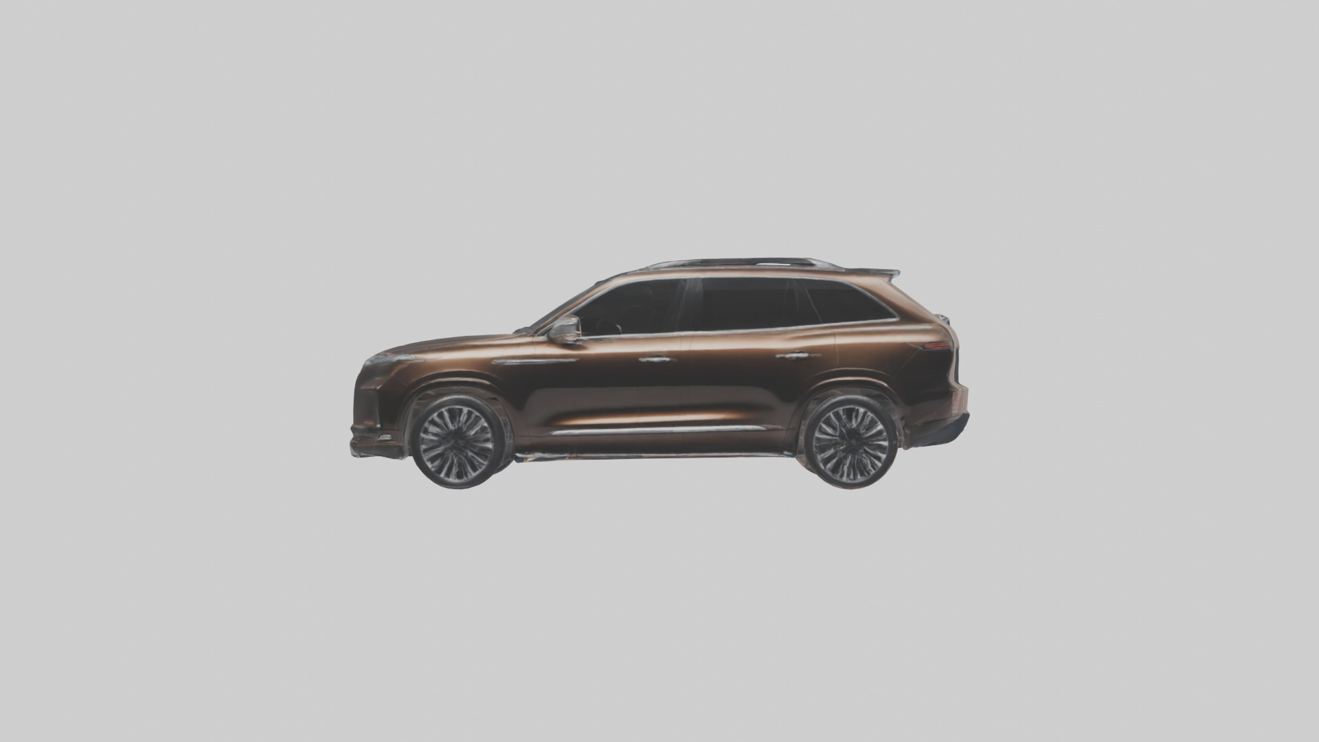 Luxury SUV with Panoramic Roof model Low-poly 3D model_13
