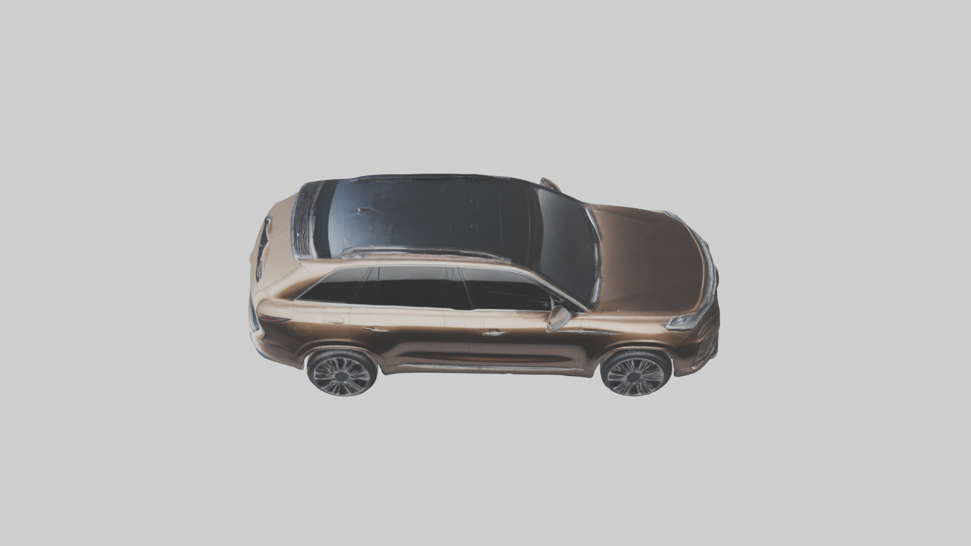 Luxury SUV with Panoramic Roof model Low-poly 3D model_17