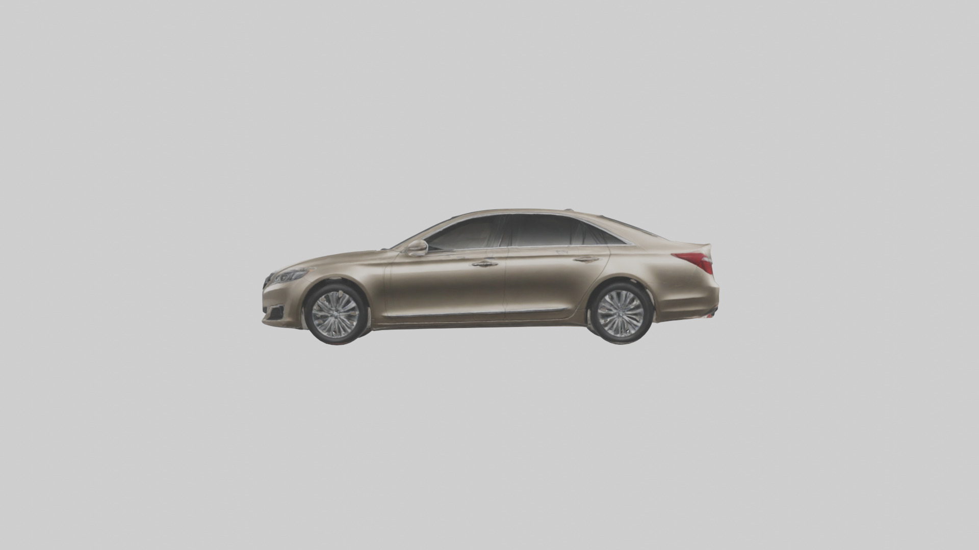Luxury Touring Sedan model Low-poly 3D model_12