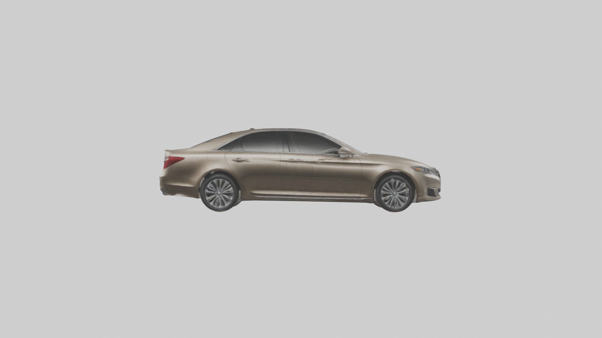 Luxury Touring Sedan model Low-poly 3D model_13