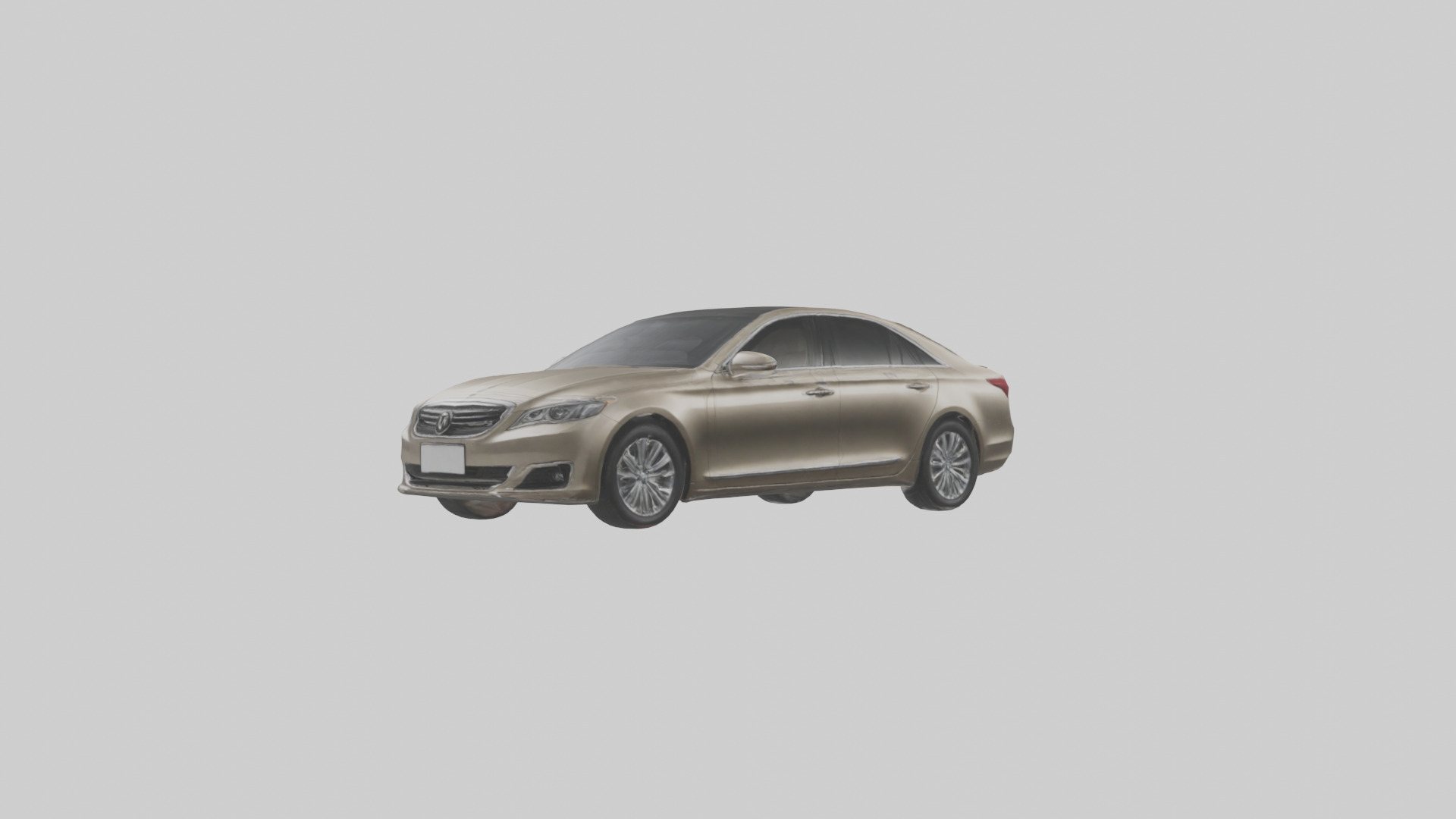 Luxury Touring Sedan model Low-poly 3D model_10