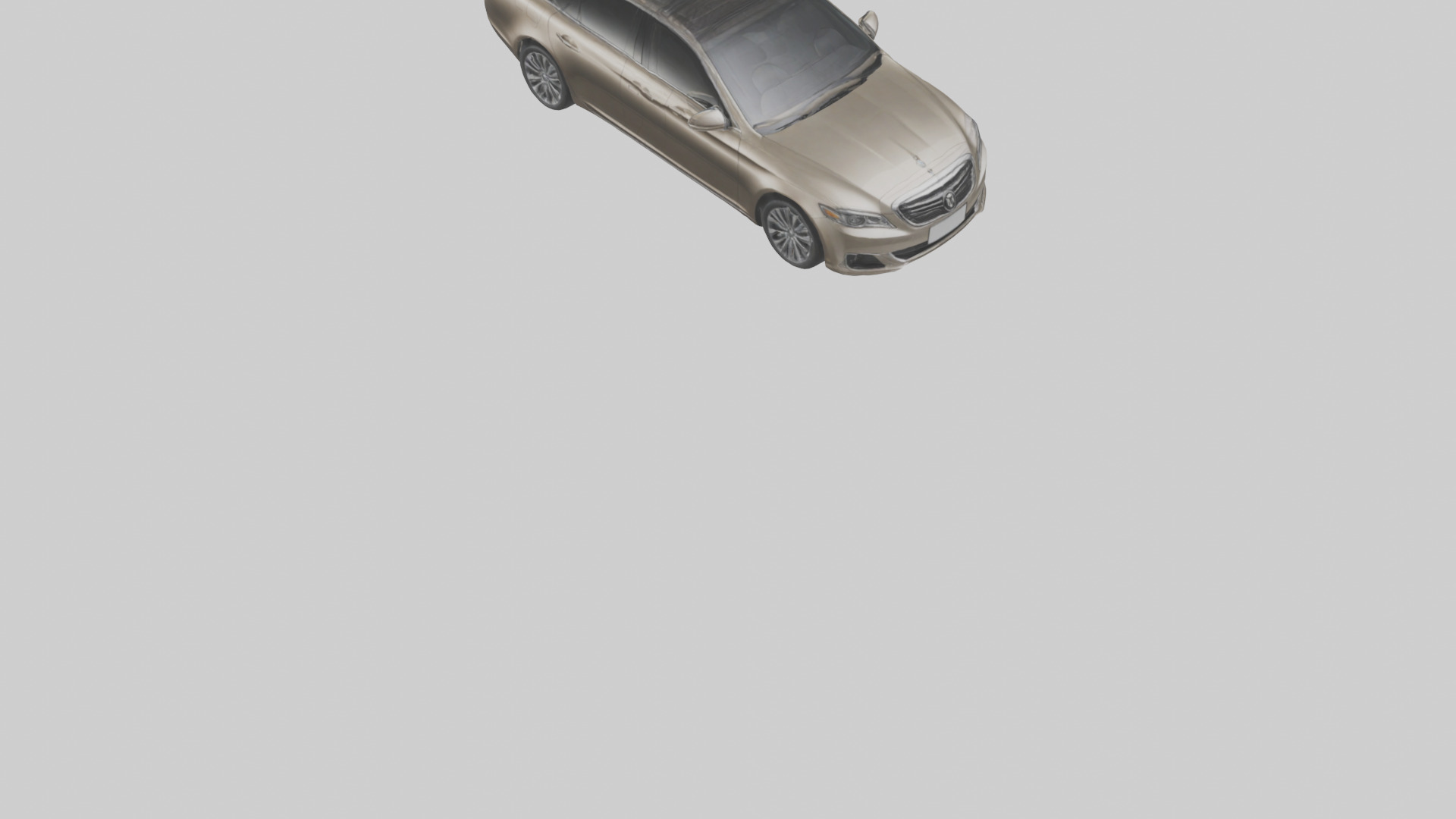 Luxury Touring Sedan model Low-poly 3D model_6