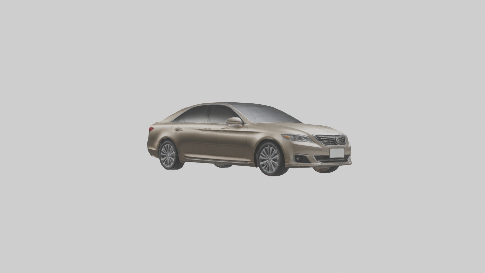 Luxury Touring Sedan model Low-poly 3D model_11