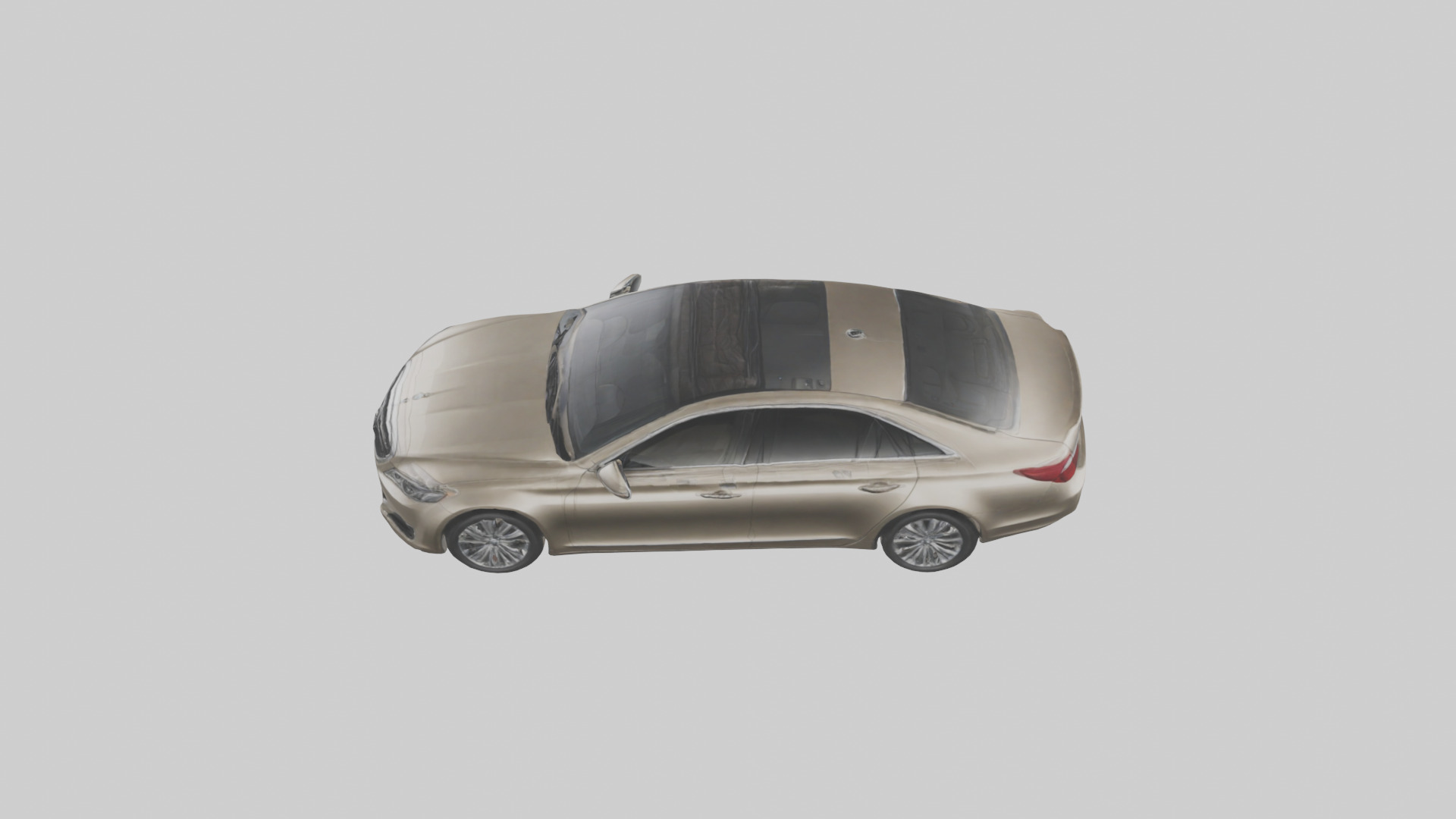 Luxury Touring Sedan model Low-poly 3D model_17