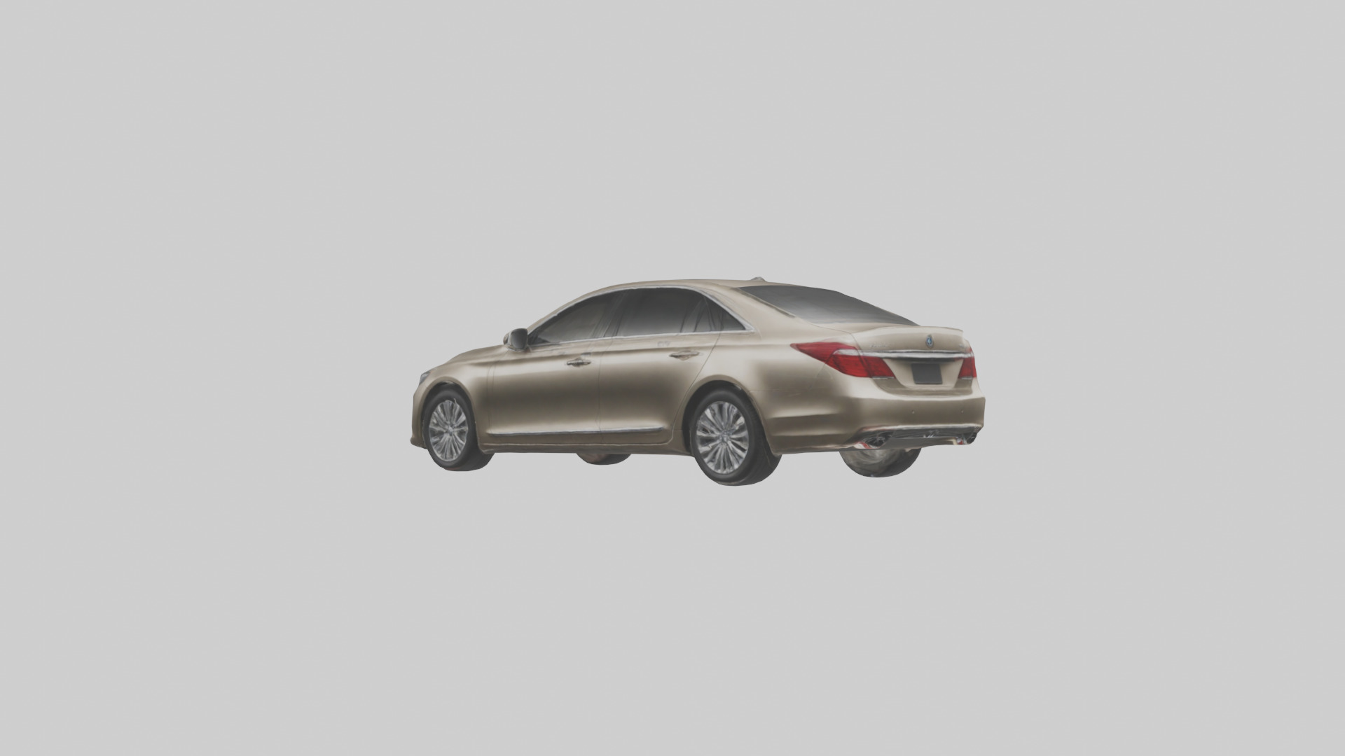 Luxury Touring Sedan model Low-poly 3D model_1