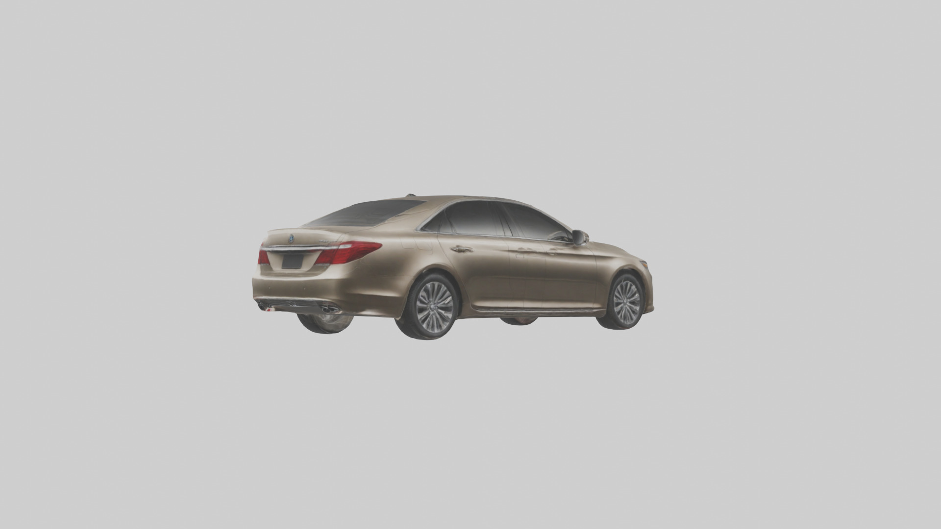 Luxury Touring Sedan model Low-poly 3D model_2