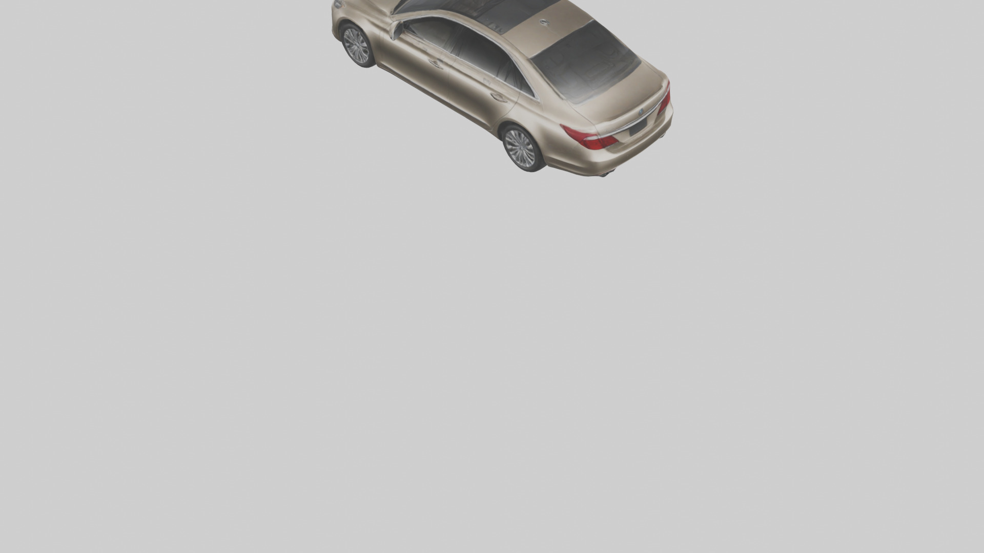 Luxury Touring Sedan model Low-poly 3D model_3