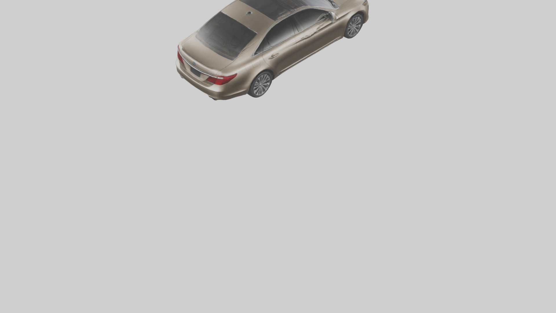 Luxury Touring Sedan model Low-poly 3D model_4