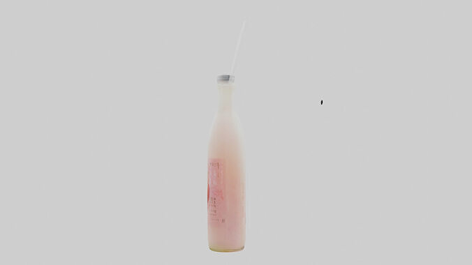Lychee juice model Low-poly 3D model 3
