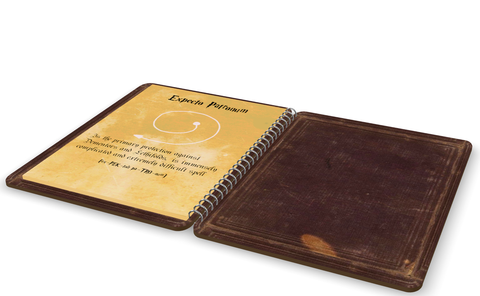 Harry Potter spellbook animated 3D model_5