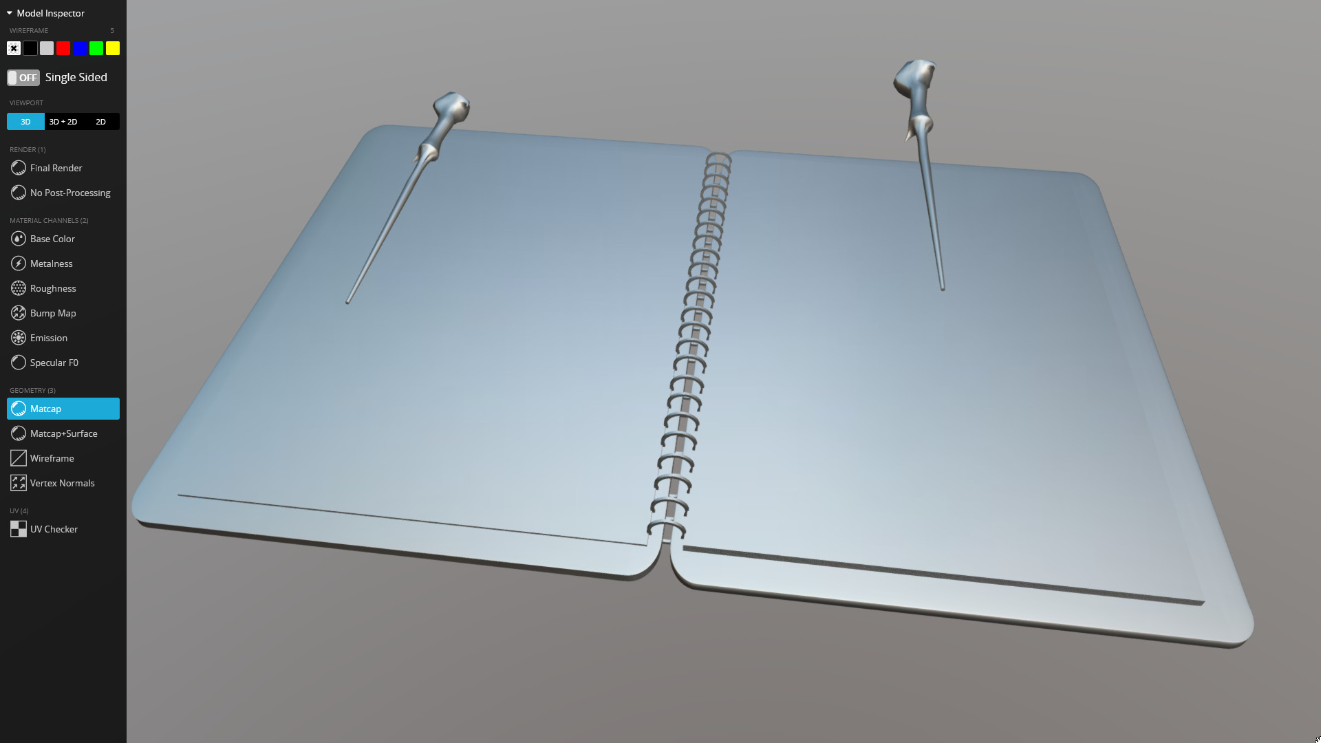 Harry Potter spellbook animated 3D model_9