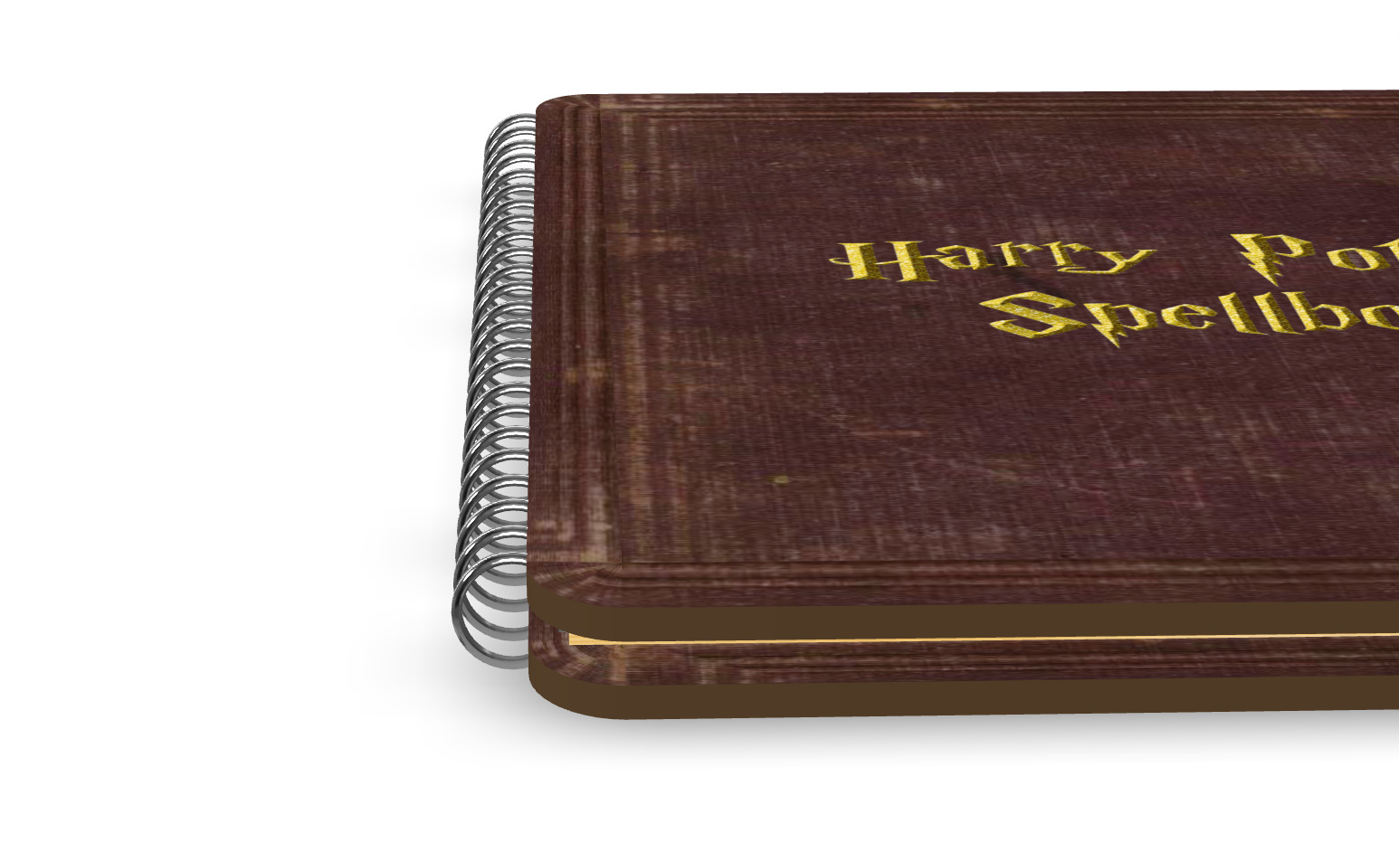 Harry Potter spellbook animated 3D model_6