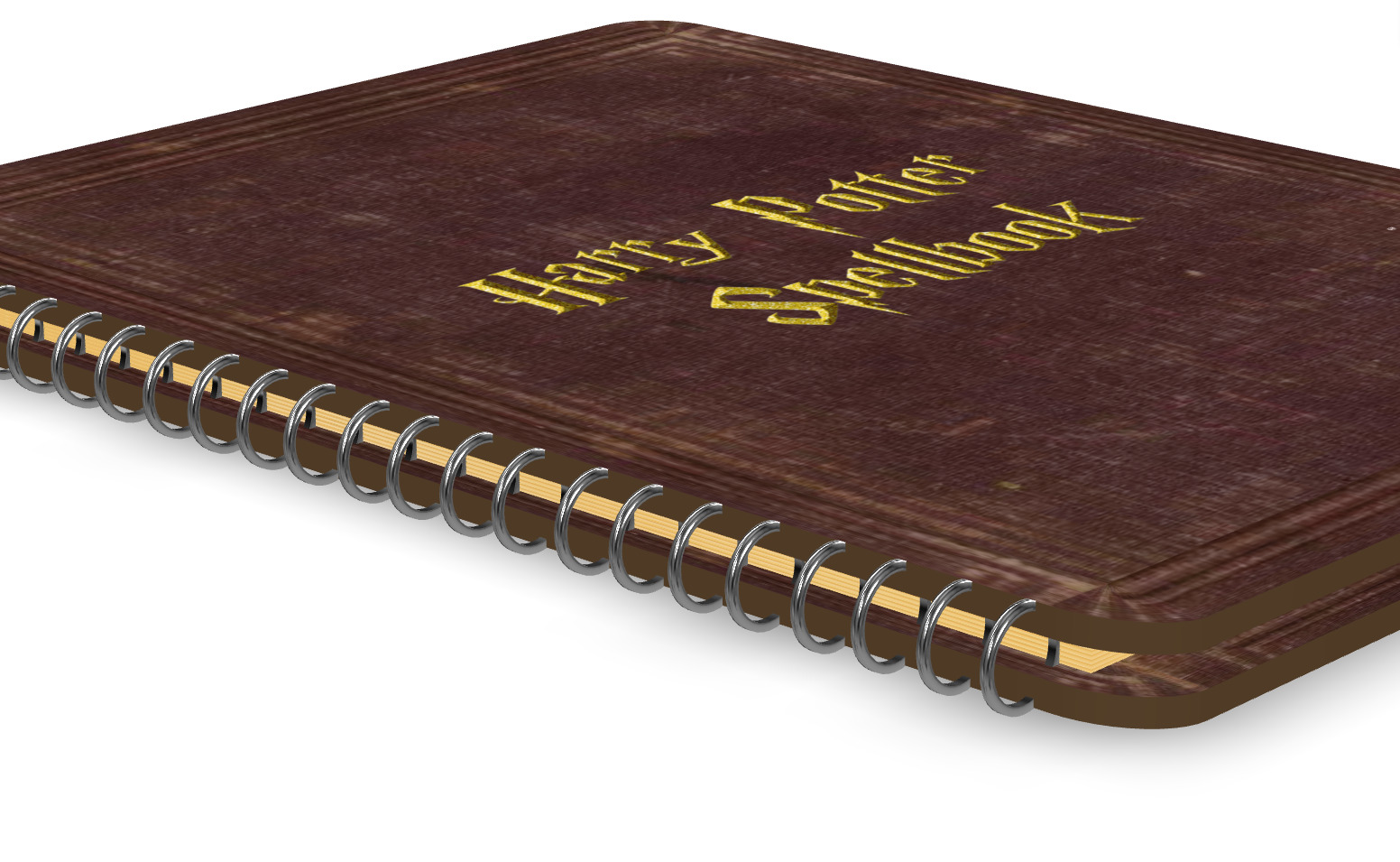 Harry Potter spellbook animated 3D model_7