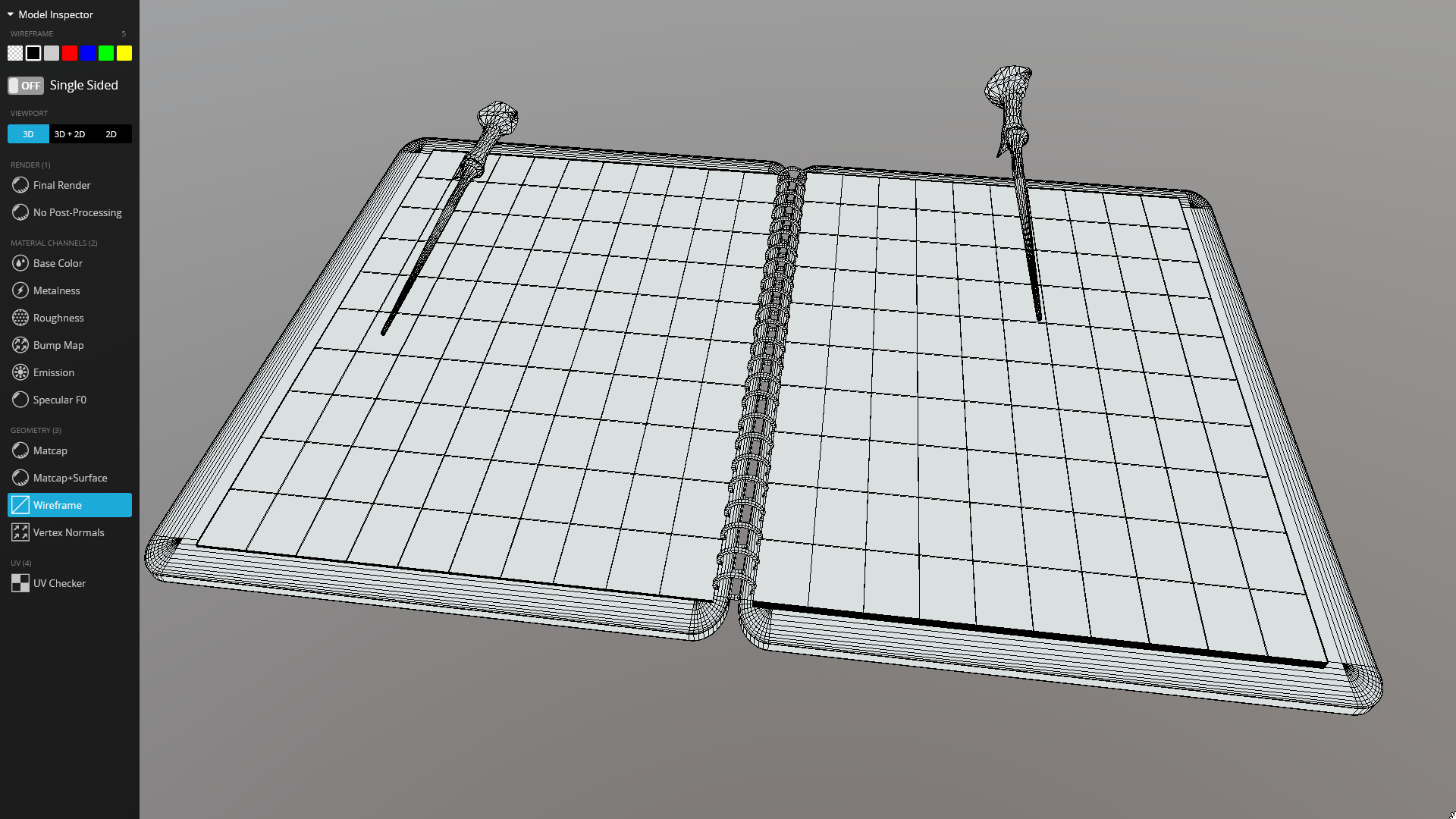 Harry Potter spellbook animated 3D model_10