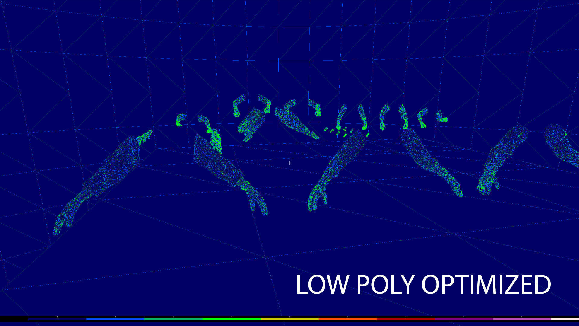 Modular FPS Arms Pack v1 Low-poly 3D model_19