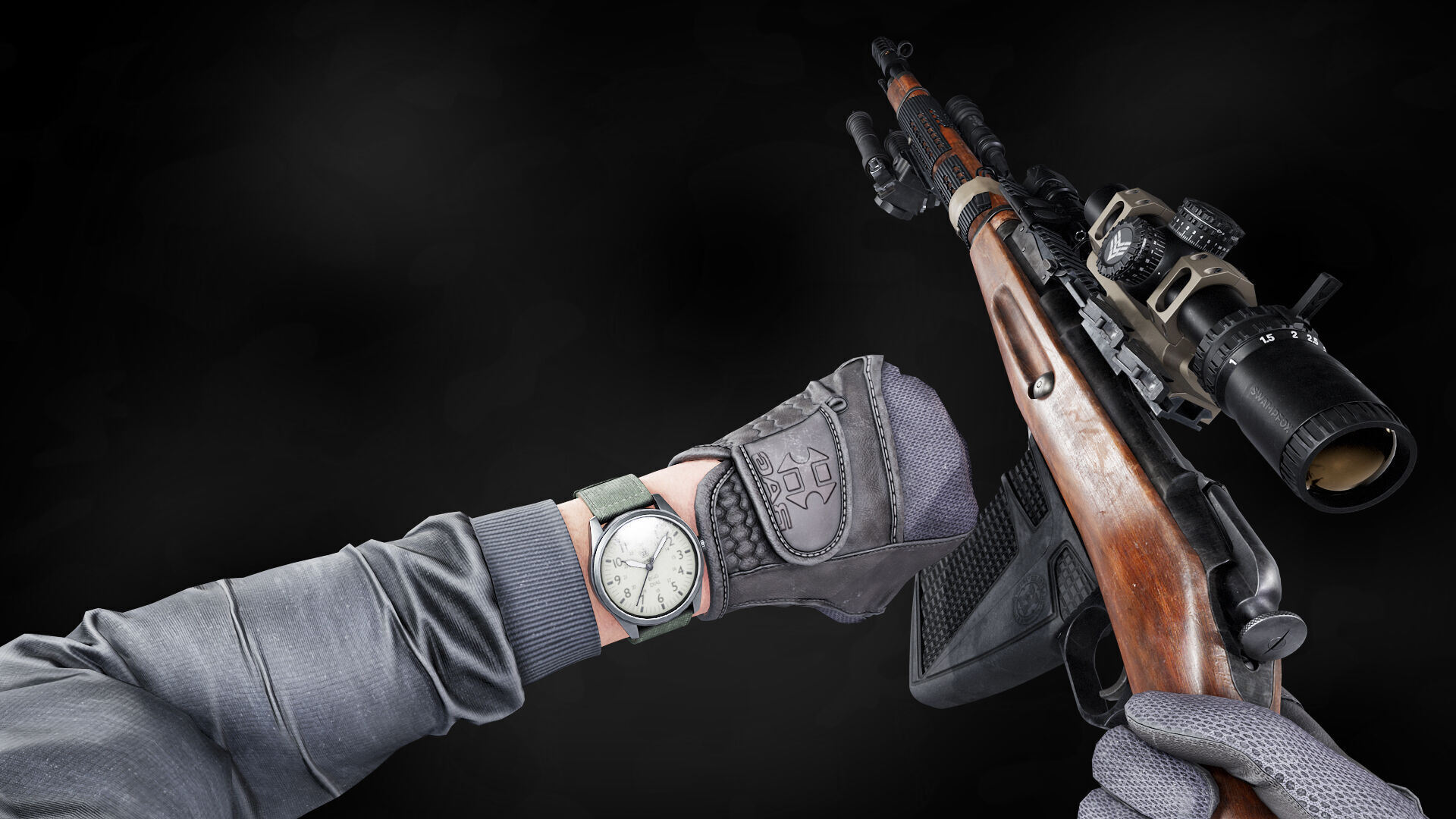 Modular FPS Arms Pack v1 Low-poly 3D model_4