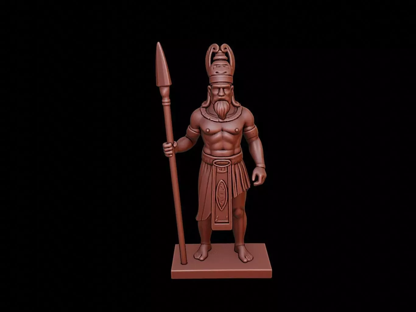 Ahura Mazda Figure 3D print model_0