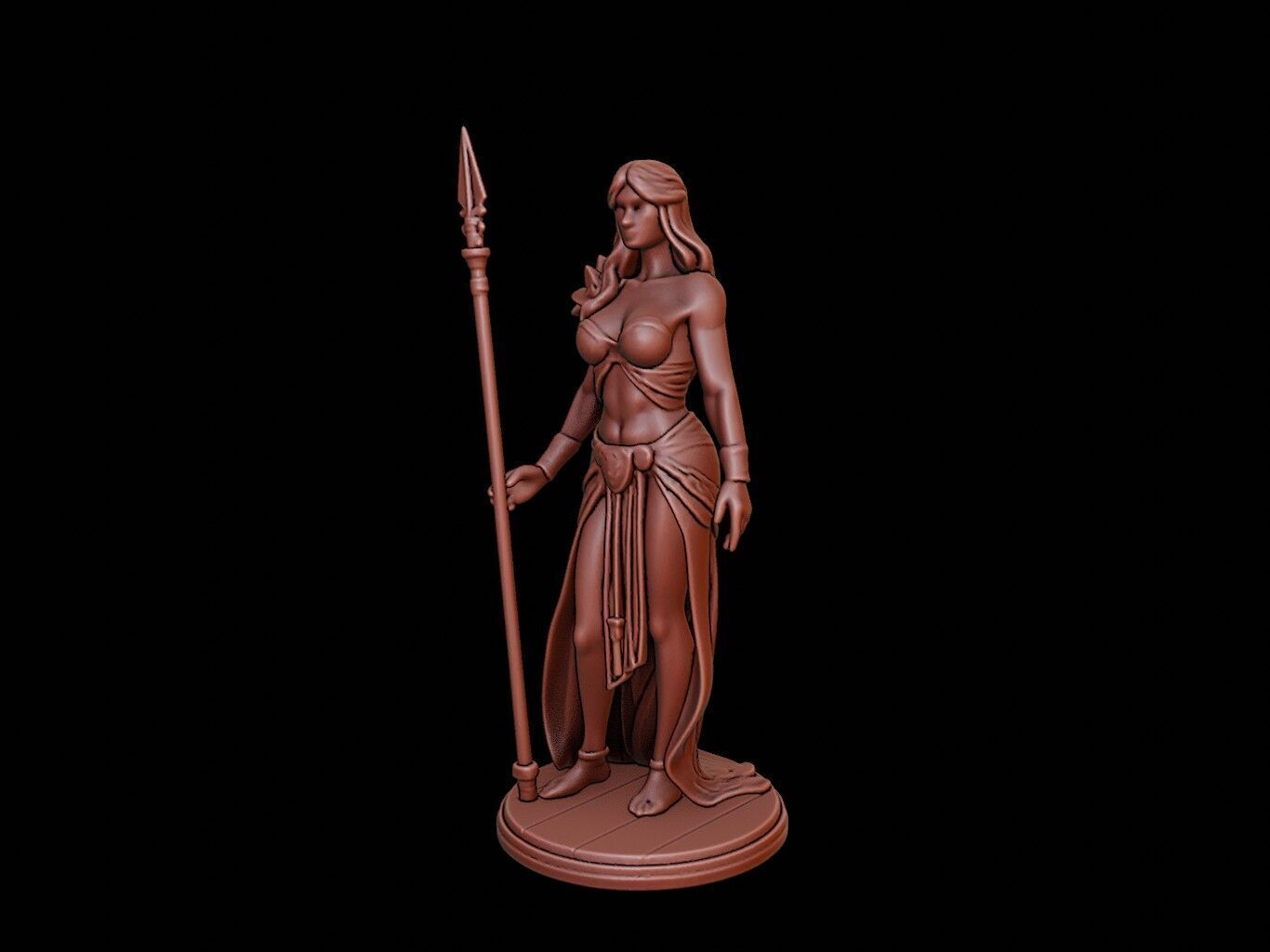 Amazon Queen Figure 3D print model_2
