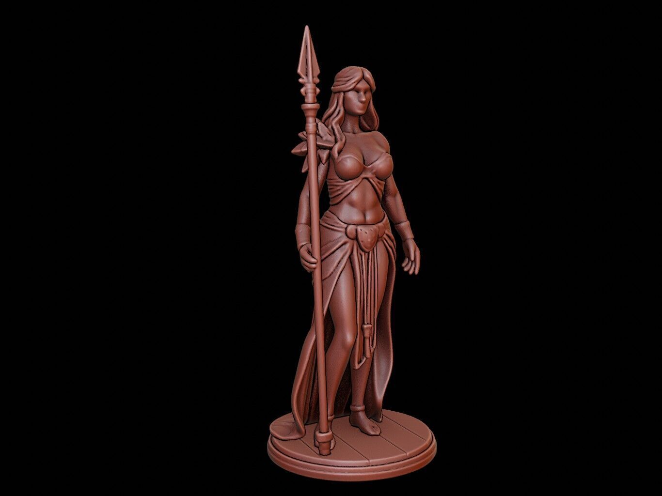 Amazon Queen Figure 3D print model_1