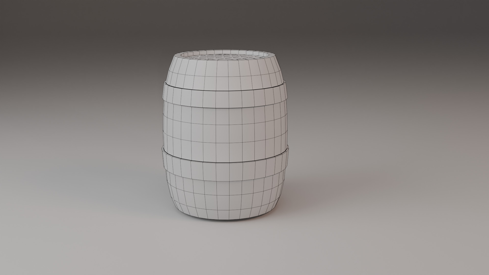 3d Barrel - Low Poly Low-poly 3D model_2